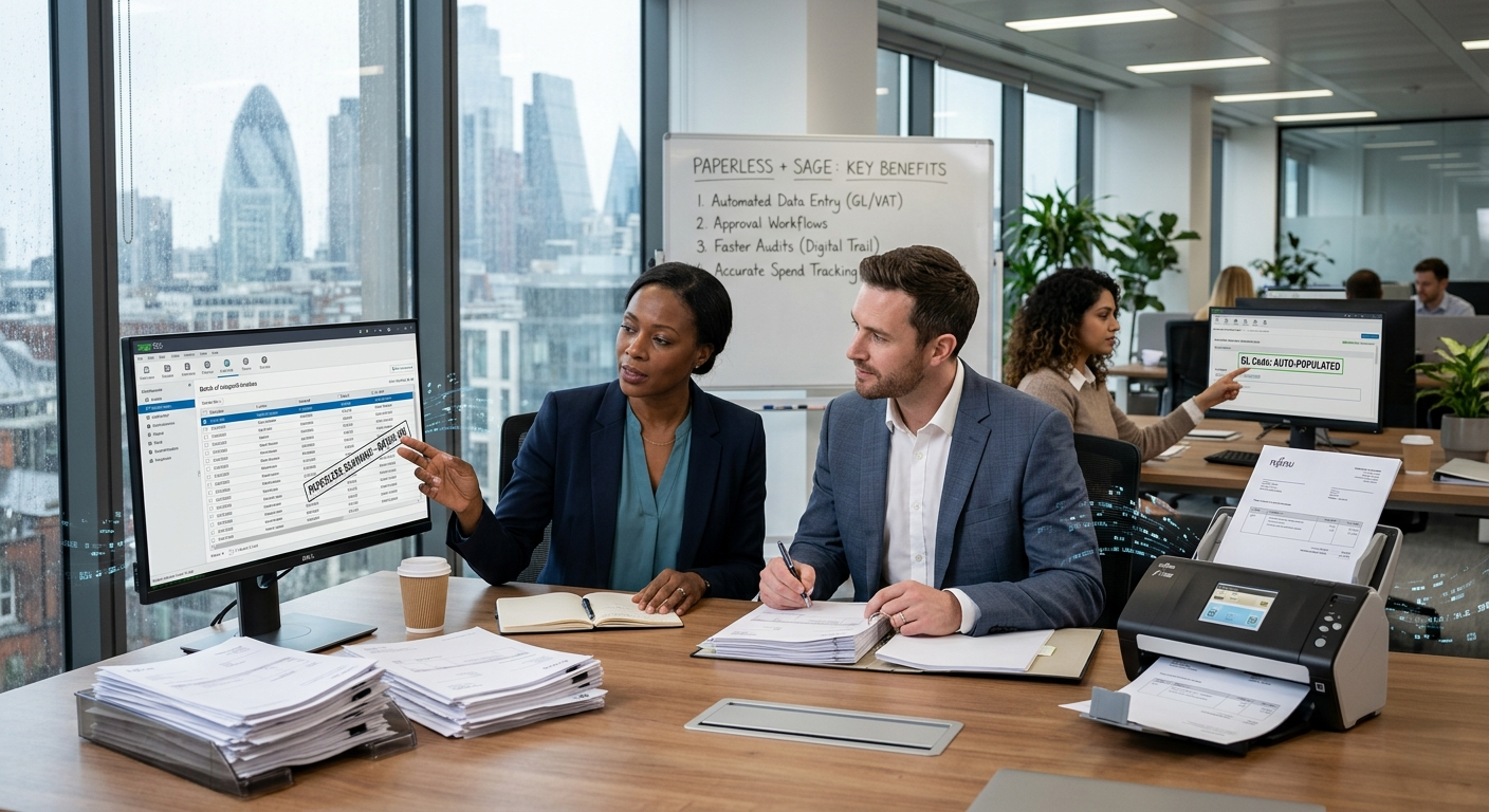 Invoice Scanning for Sage: What Finance Teams Actually Get from PaperLess